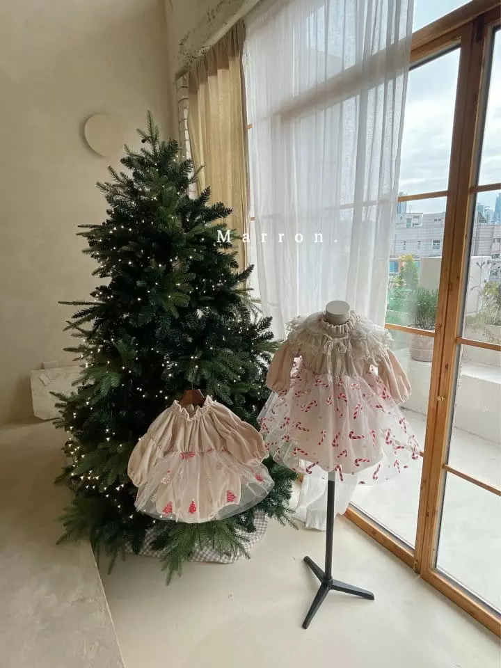 Marron Kid - Korean Baby Fashion - #babyootd - Christmas One-piece Bodysuit - 7