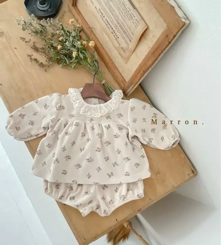 Marron Kid - Korean Baby Fashion - #babyoninstagram - Bebe Romance Blouse - 4