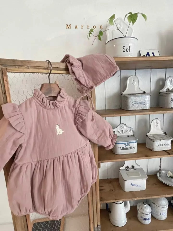 Marron Kid - Korean Baby Fashion - #babywear - Bebe Rabbit Bodysuit with Bonnet - 11