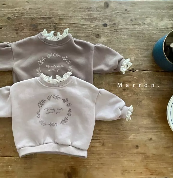 Marron Kid - Korean Children Fashion - #designkidswear - Marron Fleece Top Bottom Set - 10