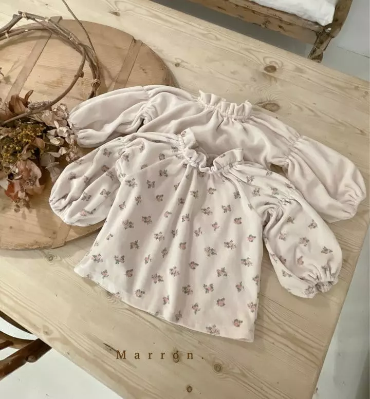 Marron Kid - Korean Children Fashion - #toddlerclothing - Romance Blouse - 9