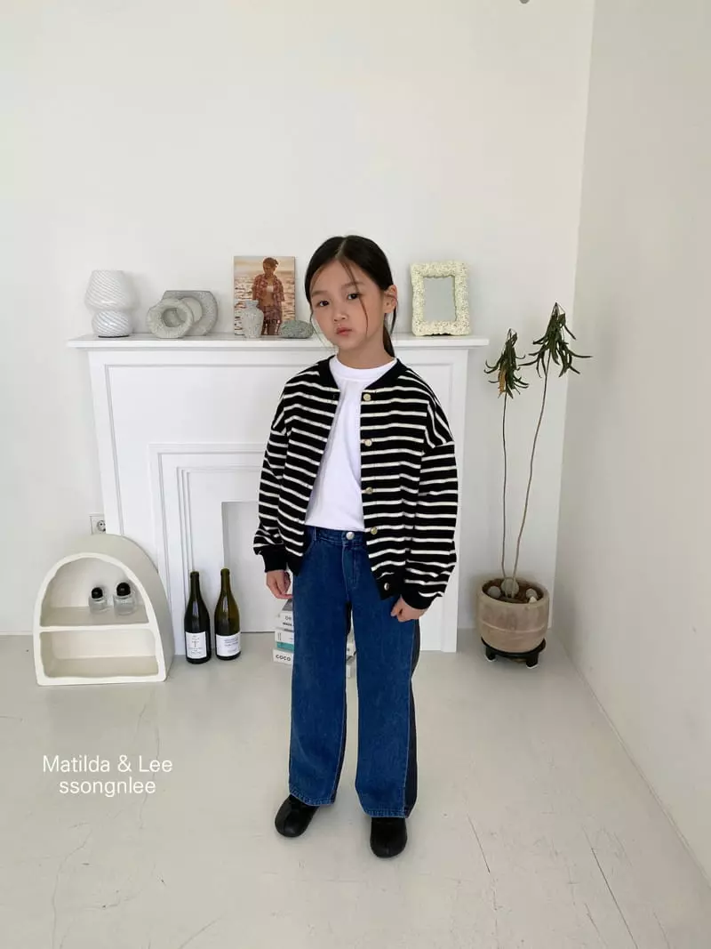 Matilda & Lee - Korean Children Fashion - #childofig - Stripes Cardigan