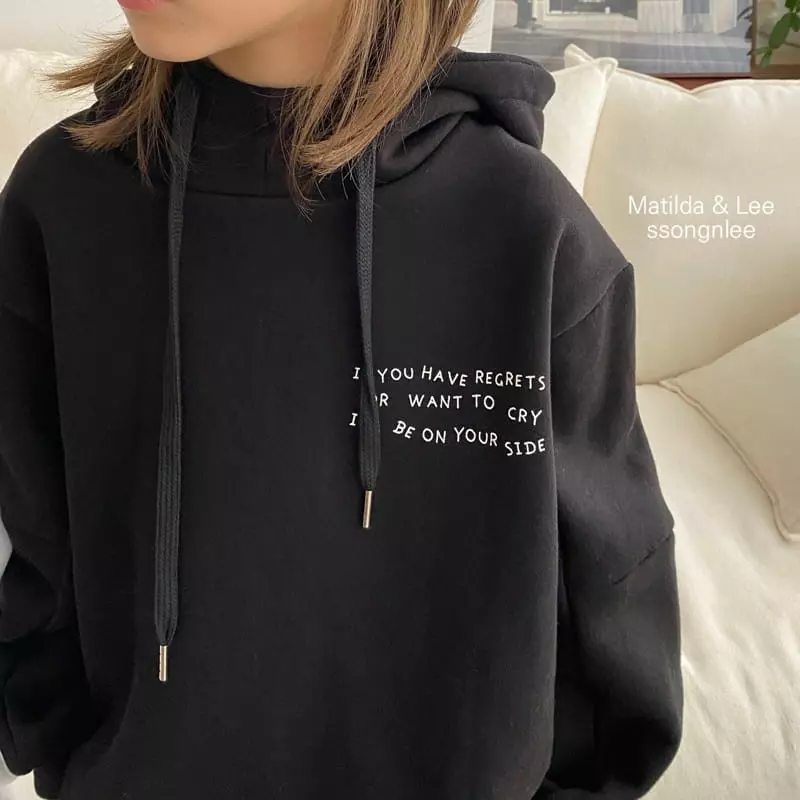 Matilda & Lee - Korean Children Fashion - #designkidswear - Lettering Hoody Set - 6