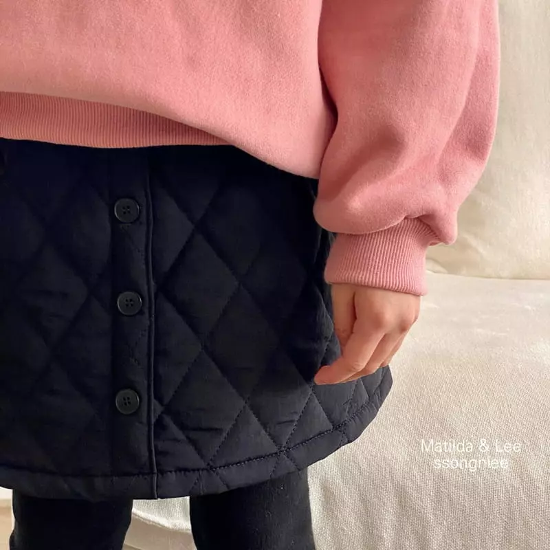 Matilda & Lee - Korean Children Fashion - #minifashionista - Quilting Skirt Leggings - 9