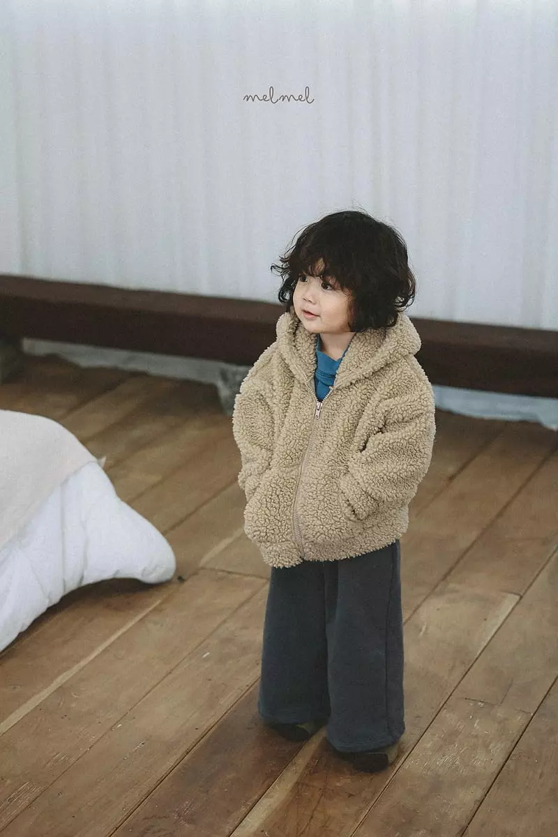 Melmel - Korean Baby Fashion - #babyfashion - Sherpa Hoody Jacket