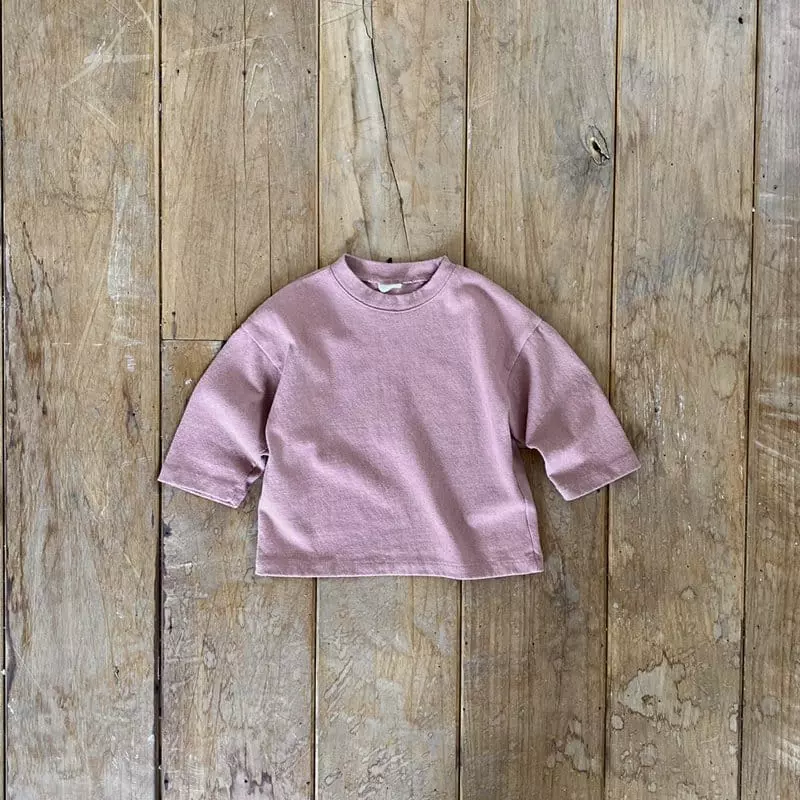 Melmel - Korean Baby Fashion - #babyfashion - Peach Tee - 4