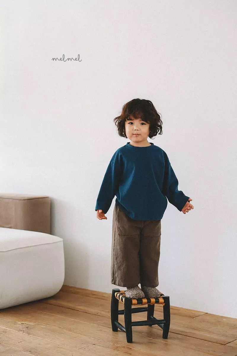 Melmel - Korean Baby Fashion - #babygirlfashion - Peach Tee - 5