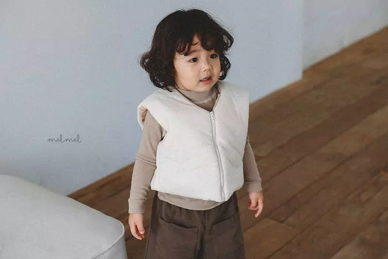 Melmel - Korean Baby Fashion - #babygirlfashion - Short Padding Vest