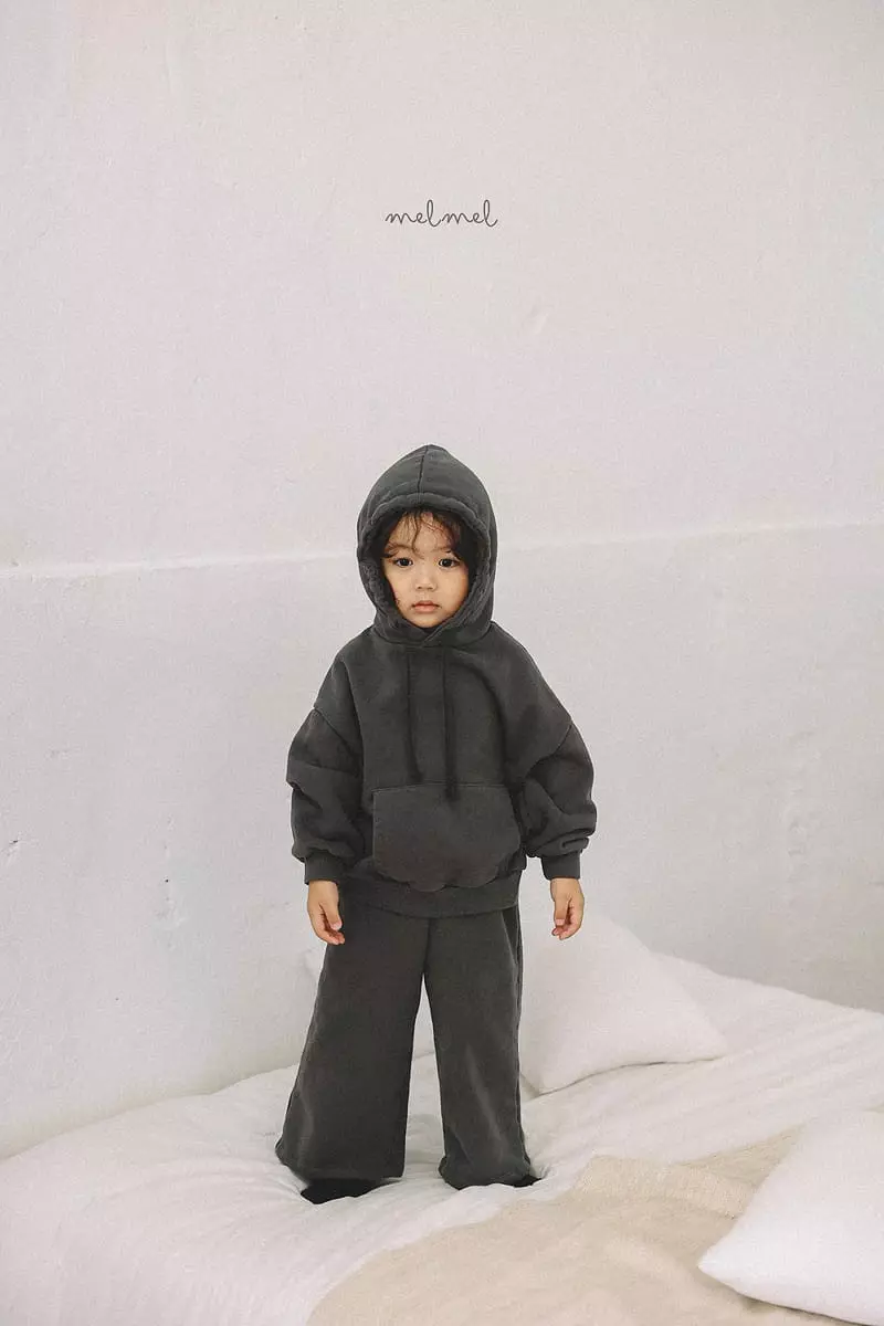 Melmel - Korean Baby Fashion - #babyoninstagram - Fleece Hoody Set - 8