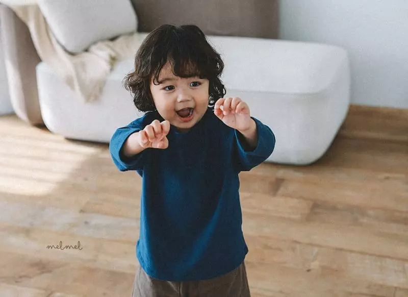 Melmel - Korean Baby Fashion - #babyoninstagram - Peach Tee - 7