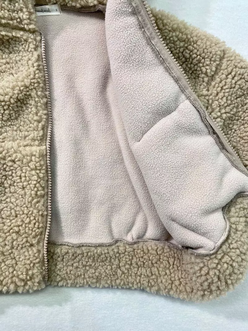 Melmel - Korean Baby Fashion - #babyoninstagram - Sherpa Hoody Jacket - 5
