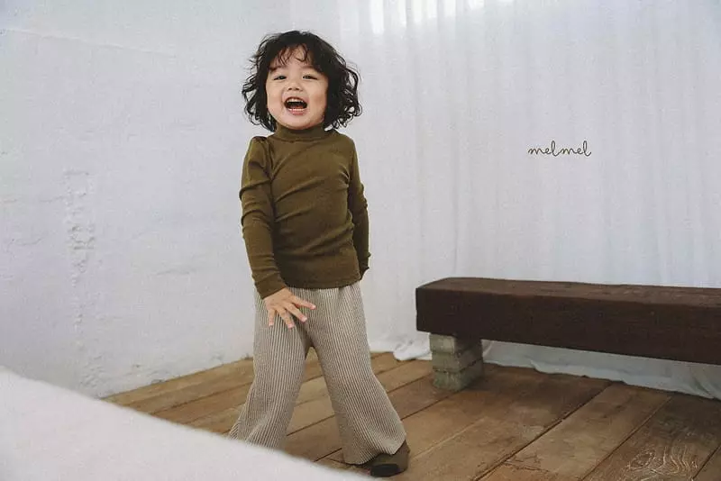 Melmel - Korean Baby Fashion - #babyootd - Warm Half Turtleneck Tee - 12