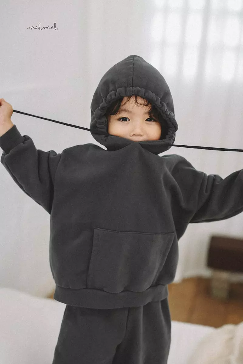 Melmel - Korean Baby Fashion - #babyoutfit - Fleece Hoody Set - 11