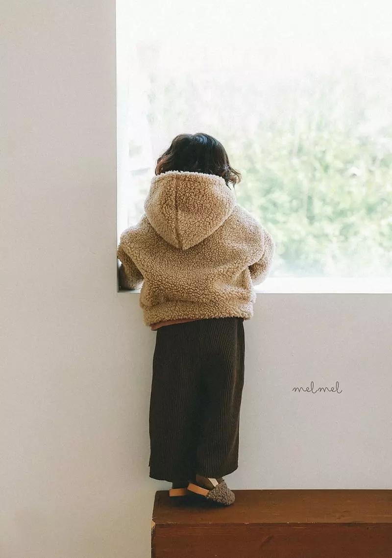 Melmel - Korean Baby Fashion - #babyoutfit - Sherpa Hoody Jacket - 8