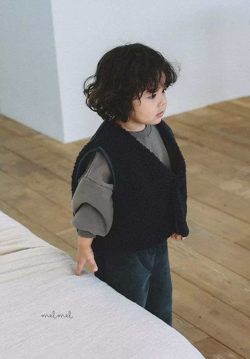 Melmel - Korean Baby Fashion - #babyoutfit - Reversible Vest - 6