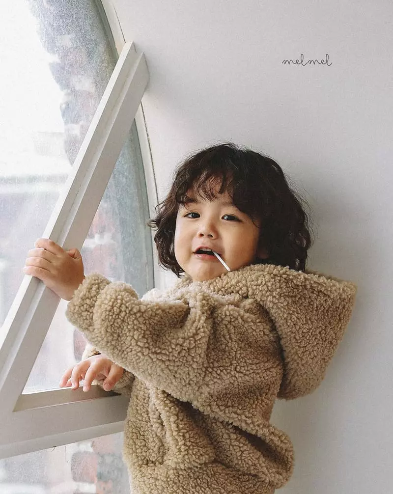 Melmel - Korean Baby Fashion - #babywear - Sherpa Hoody Jacket - 9