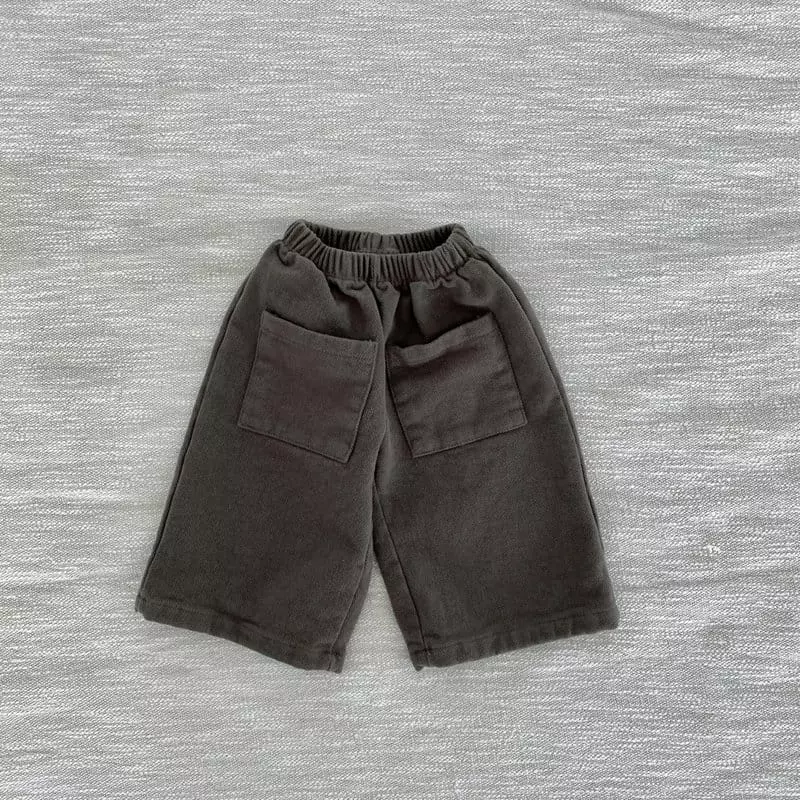 Melmel - Korean Baby Fashion - #onlinebabyshop - Pocket Fleece Pants - 4