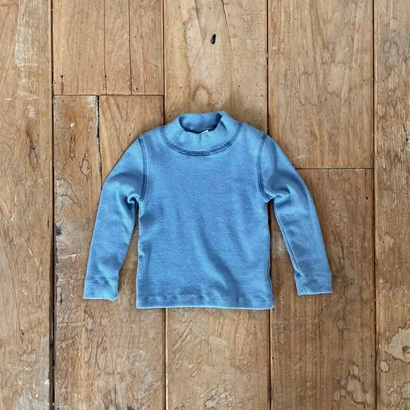 Melmel - Korean Baby Fashion - #smilingbaby - Warm Half Turtleneck Tee - 3