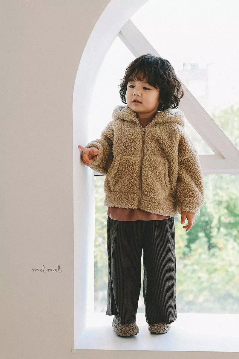 Melmel - Korean Baby Fashion - #smilingbaby - Sherpa Hoody Jacket - 12