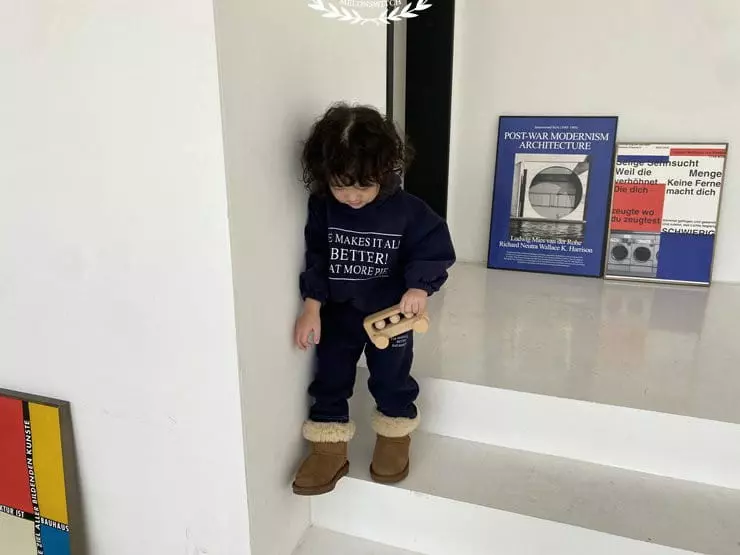 Melon Switch - Korean Children Fashion - #Kfashion4kids - Pie Hoody Fleece Top Bottom Set - 11