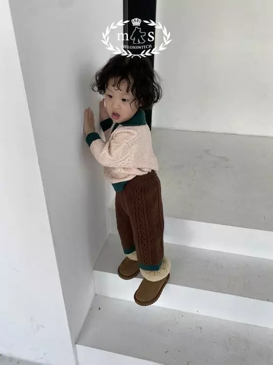 Melon Switch - Korean Children Fashion - #Kfashion4kids - Caremel Knit Top Bottom Set - 8