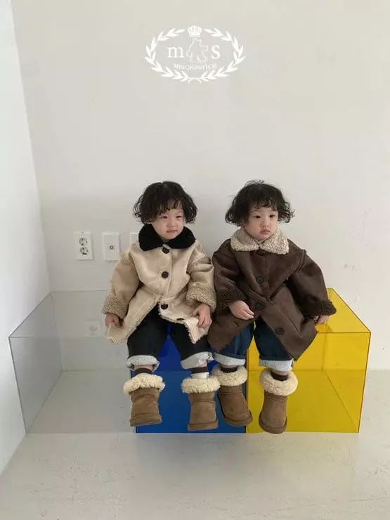 Melon Switch - Korean Children Fashion - #Kfashion4kids - Mocha Fleece Jeans - 7