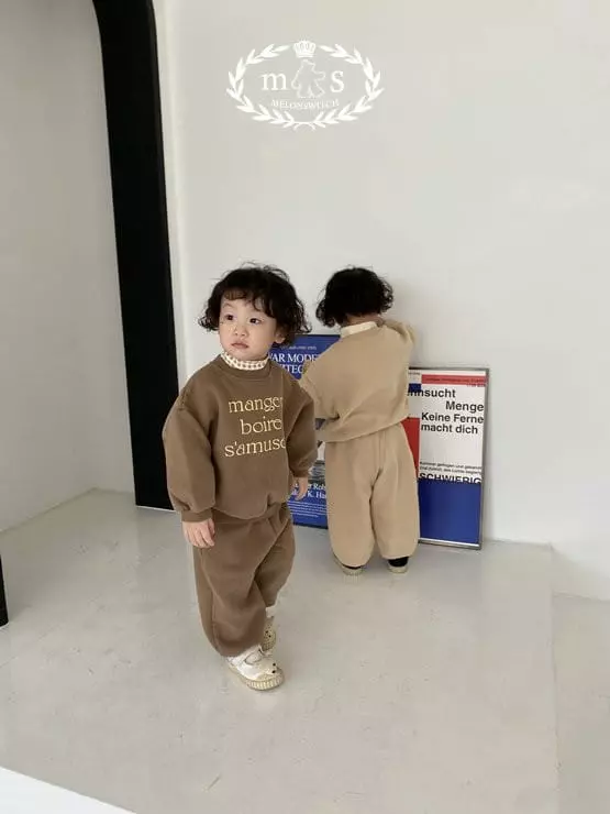 Melon Switch - Korean Children Fashion - #childofig - Mood Fleece Set - 2