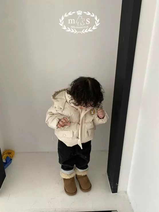 Melon Switch - Korean Children Fashion - #childofig - Mocha Fleece Jeans - 12