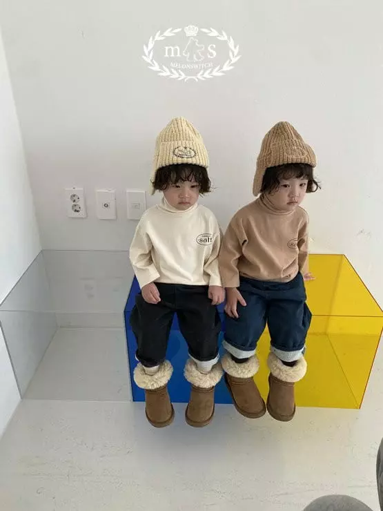 Melon Switch - Korean Children Fashion - #childrensboutique - Salt Turtleneck Tee - 9