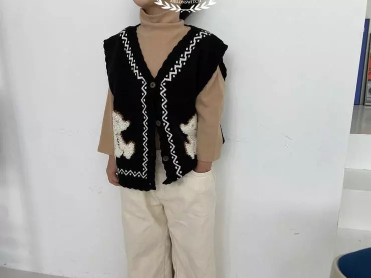Melon Switch - Korean Children Fashion - #discoveringself - Bear Vest - 3