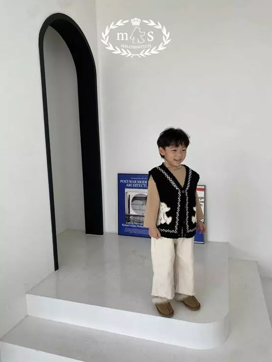 Melon Switch - Korean Children Fashion - #fashionkids - Lolo Fleece Cream Jeans - 9