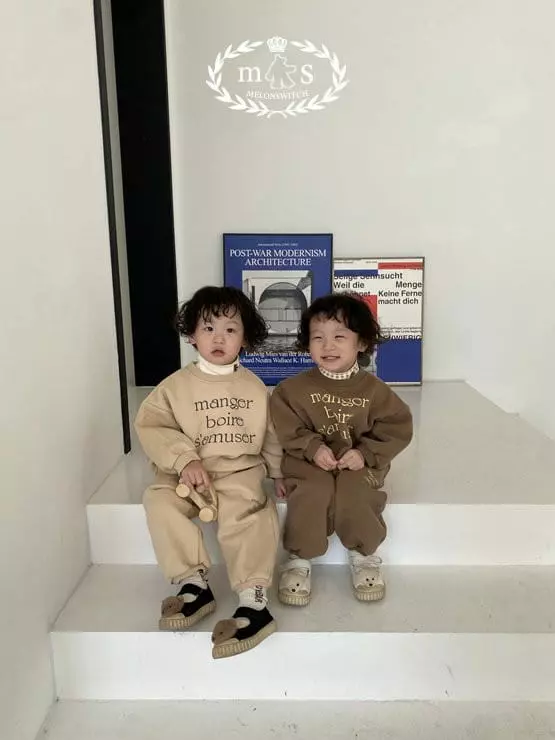 Melon Switch - Korean Children Fashion - #fashionkids - Mood Fleece Set - 6