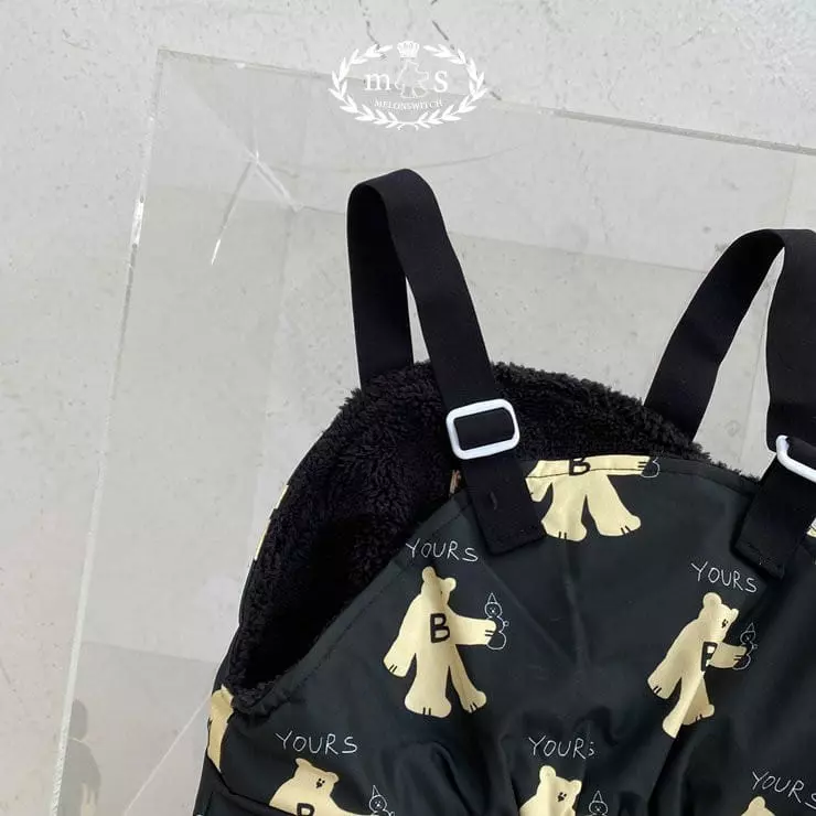 Melon Switch - Korean Children Fashion - #kidsshorts - Waterproof Skii Dungarees - 8