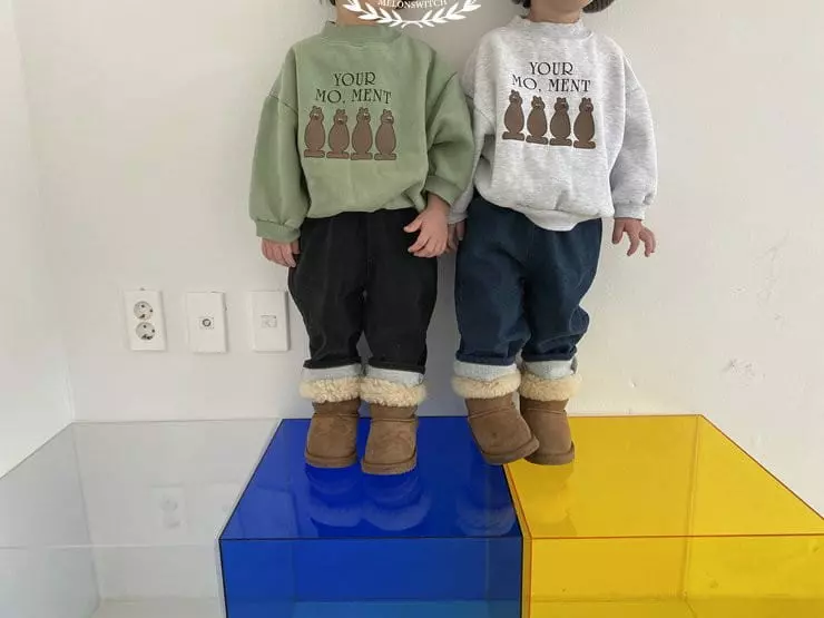 Melon Switch - Korean Children Fashion - #fashionkids - Mocha Fleece Jeans - 4