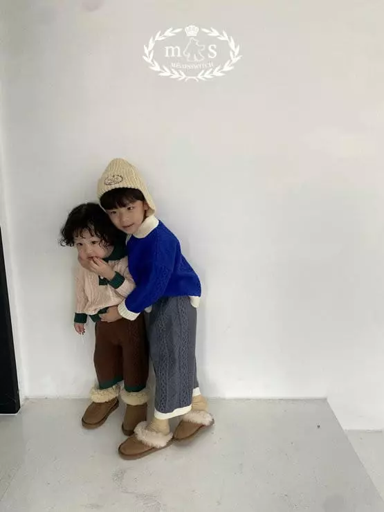 Melon Switch - Korean Children Fashion - #kidsstore - Caremel Knit Top Bottom Set - 6