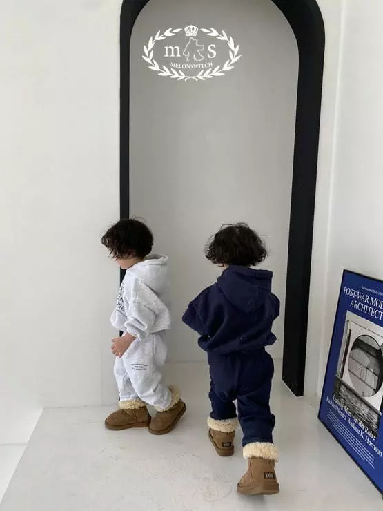 Melon Switch - Korean Children Fashion - #kidzfashiontrend - Pie Hoody Fleece Top Bottom Set - 10