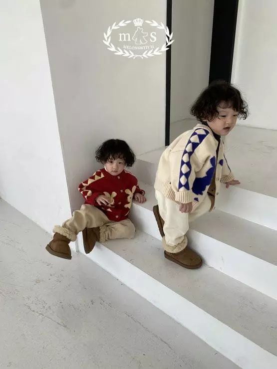 Melon Switch - Korean Children Fashion - #littlefashionista - Chiristmas Rabbit Cardigan - 10