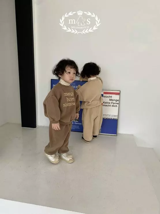 Melon Switch - Korean Children Fashion - #littlefashionista - Mood Fleece Set - 11