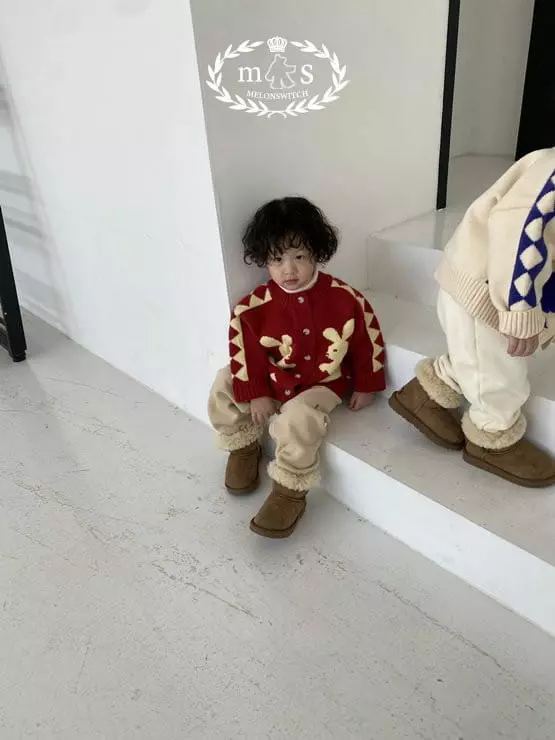 Melon Switch - Korean Children Fashion - #magicofchildhood - Chiristmas Rabbit Cardigan - 11