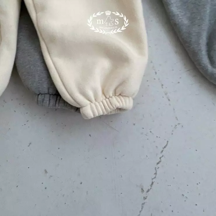 Melon Switch - Korean Children Fashion - #magicofchildhood - Cream Fleece Zip-up Set - 9