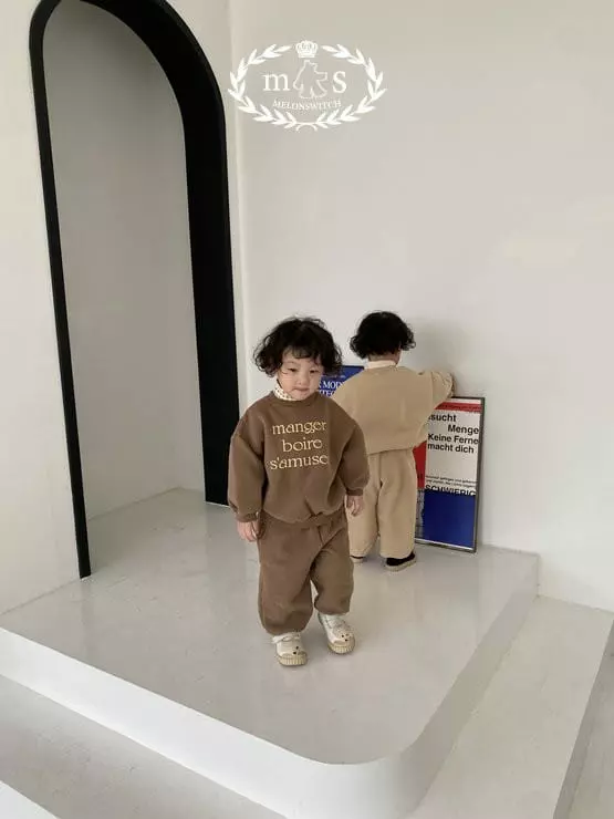 Melon Switch - Korean Children Fashion - #magicofchildhood - Mood Fleece Set - 12