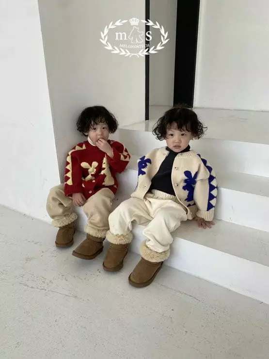 Melon Switch - Korean Children Fashion - #minifashionista - Chiristmas Rabbit Cardigan - 12