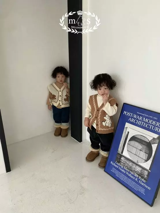 Melon Switch - Korean Children Fashion - #minifashionista - Bear Vest - 11