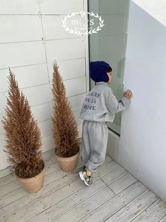 Melon Switch - Korean Children Fashion - #prettylittlegirls - Cream Fleece Zip-up Set - 11