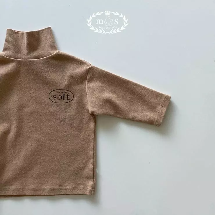 Melon Switch - Korean Children Fashion - #minifashionista - Salt Turtleneck Tee - 4