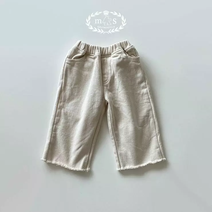 Melon Switch - Korean Children Fashion - #prettylittlegirls - Lolo Fleece Cream Jeans