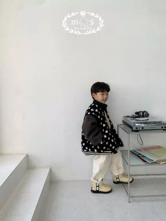 Melon Switch - Korean Children Fashion - #toddlerclothing - Lolo Fleece Cream Jeans - 4