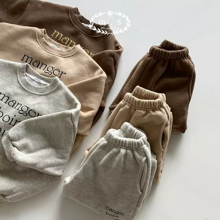 Melon Switch - Korean Children Fashion - #stylishchildhood - Mood Fleece Set