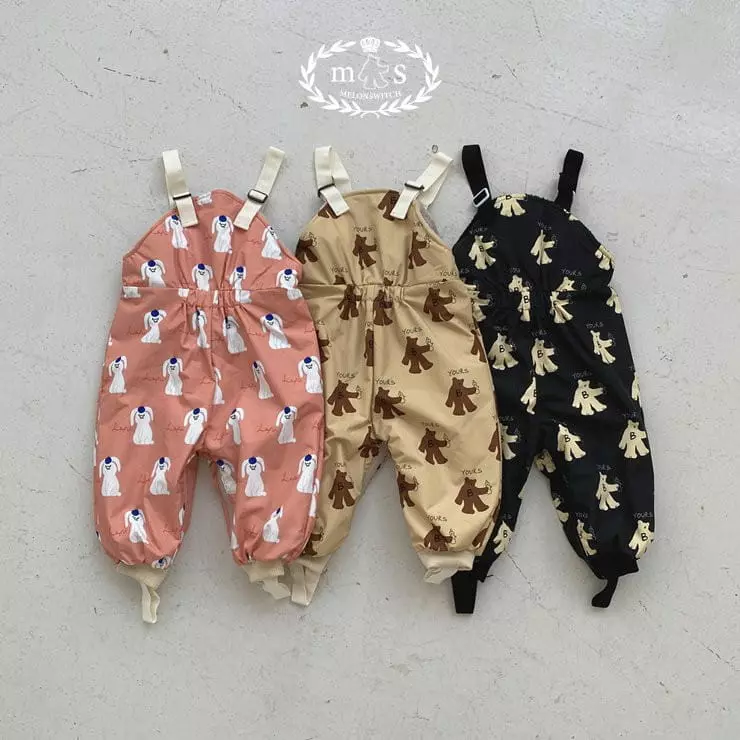 Melon Switch - Korean Children Fashion - #toddlerclothing - Waterproof Skii Dungarees