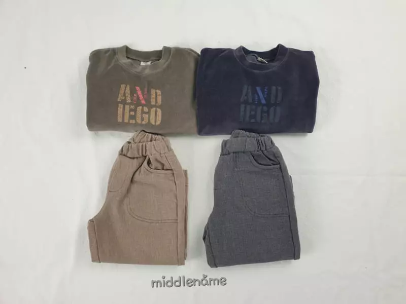 Middle Name - Korean Children Fashion - #childrensboutique - Veloure And Tee - 6